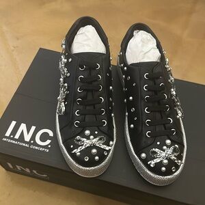I.N.C. International Concepts  sneakers, new.  Super cute. BLK BLING.